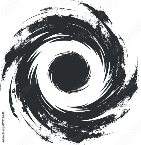 Abstract grunge swirl illustration for dynamic design and modern artistic projects.