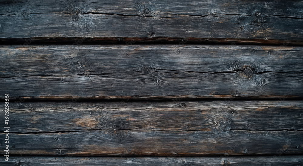 Dark wooden planks with rustic texture, showcasing natural grain and knots, perfect for backgrounds or design elements Dark wooden planks with rustic texture, showcasing natural grain and knots, perfect for backgrounds or design elements