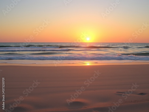 Coastal Serenity - Digital Wallpaper
