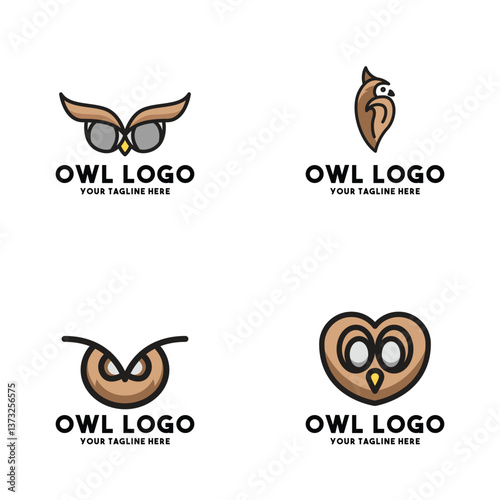 Cute Owl Logos photo