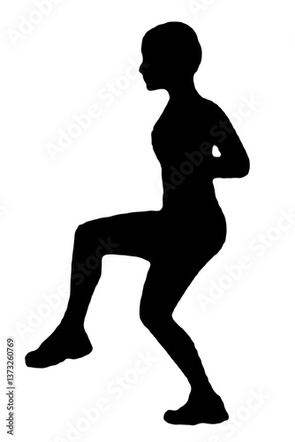 black vector image silhouette modern yoga exercises, beauty, body line art. For use as a brochure template or for use in web design.