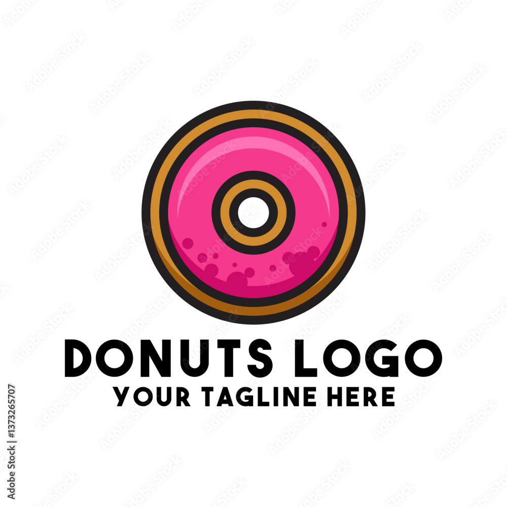 Donut logo design Donut logo design