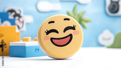 Happy Emoji on Display