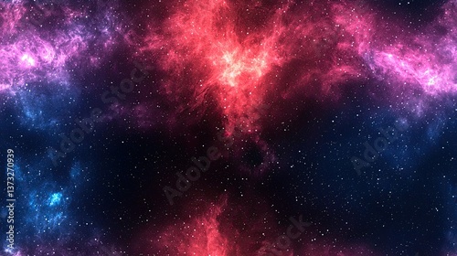 Beautiful nebula with stars in the background creating a stunning cosmic scene that captivates the imagination and inspires awe in outer space