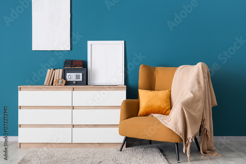 Interior of room with armch...