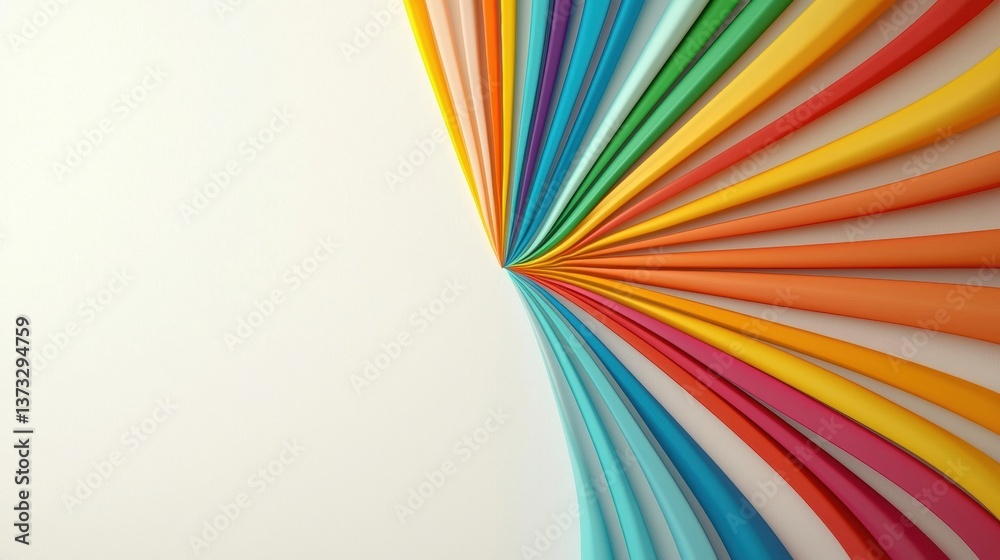 Colorful paper strips arranged in a vibrant pattern. Colorful paper strips arranged in a vibrant pattern.