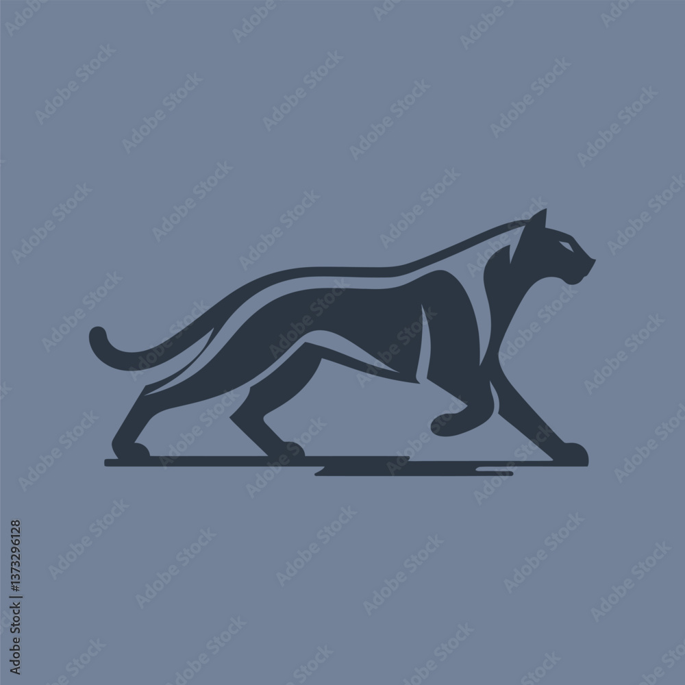 Fototapeta premium vector illustration of a puma