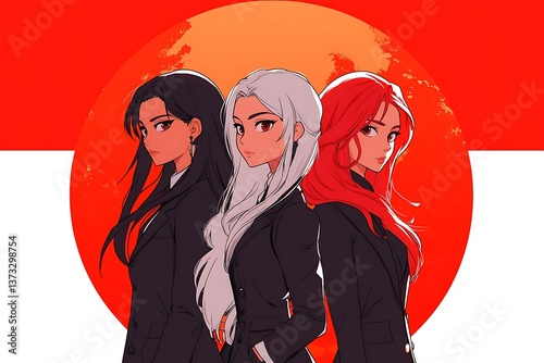 K-Pop Girls, Red Sun, Studio