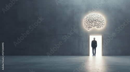 Illuminated Mind: A silhoue...