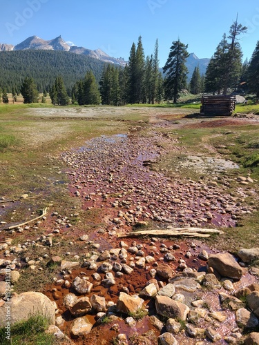 Soda Springs, A hot spring in Yosemite National Park, California photo