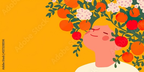 A vibrant illustration depi...