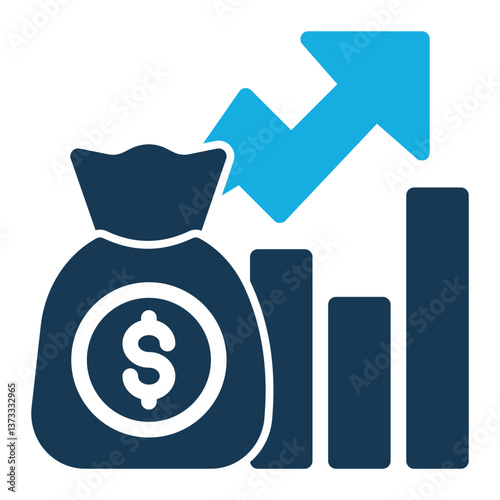 Income Icon Duo Tone Style for Project Management Pack Icon Themes