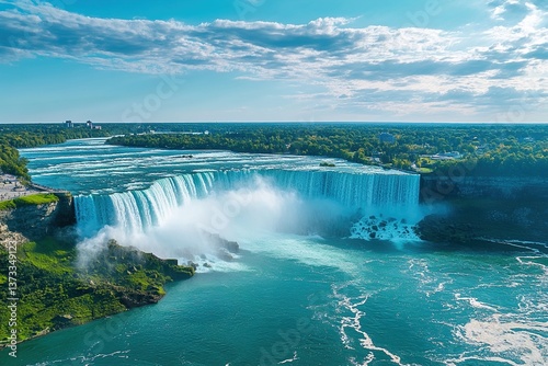 Niagara Falls represents a common heritage and global importance symbolizing collaboration and joint efforts of United States and Canada to preserve and showcase this valuable natural wonder