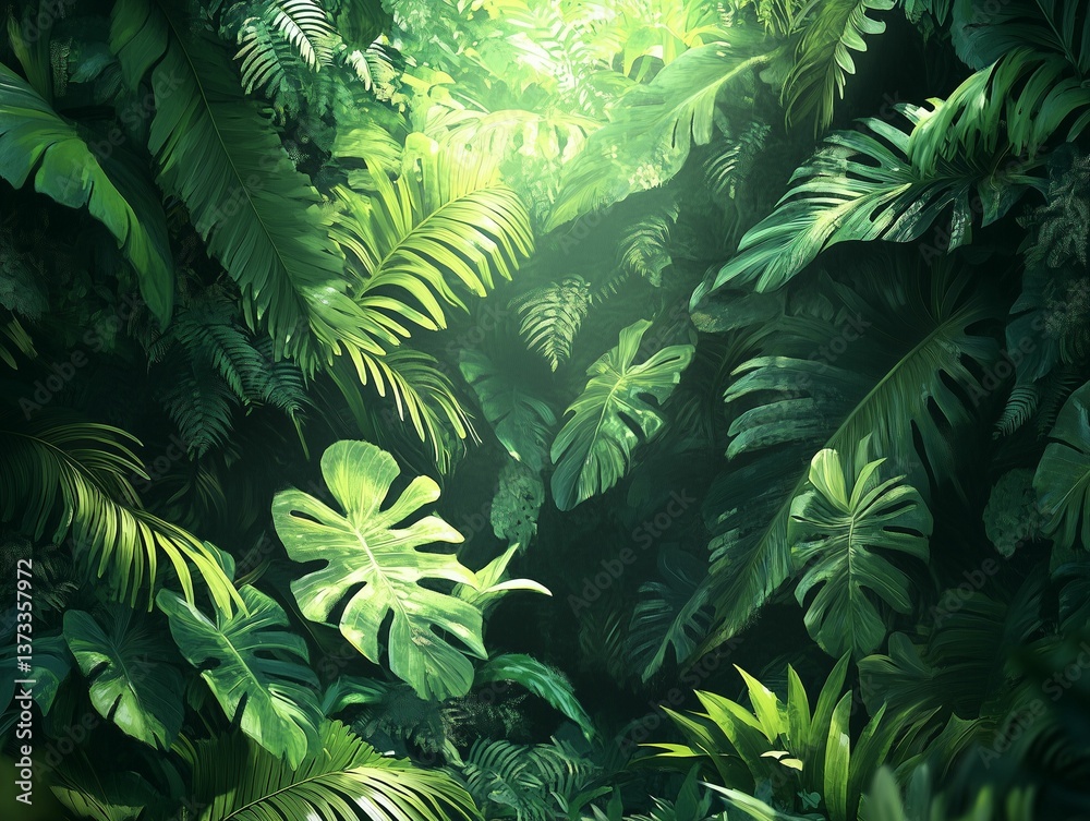 Fototapeta premium green fern background