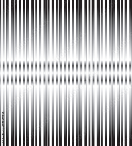 The metallic texture consists of monochrome vertical stripes, the gradient color of which forms a seam in the middle.