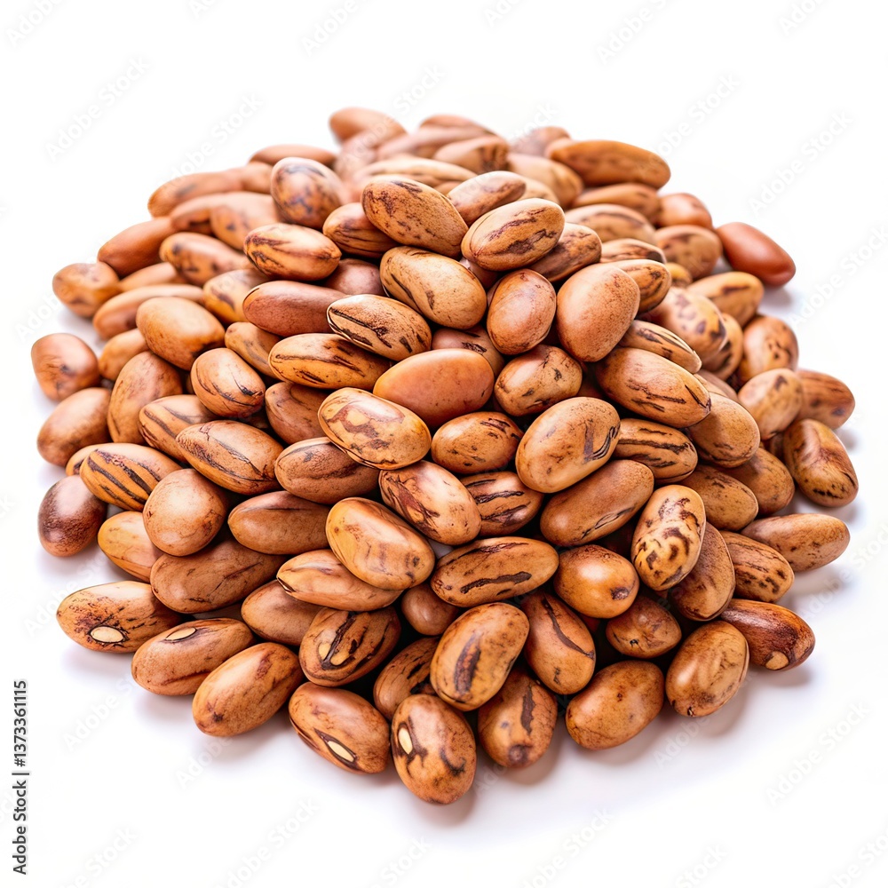 Pinto Beans isolated on white Pinto Beans isolated on white