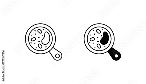Con Carne icon design with white background stock illustration