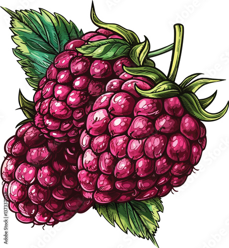 The Sweet and Tartness of Juicy Raspberry.