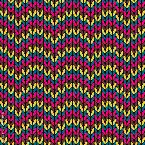 Knitted background pattern wallpaper knitting decorative print handmade textile knitting handiwork	
