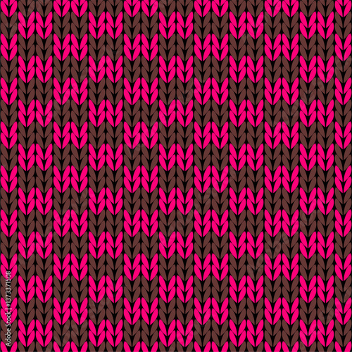 Knitted background pattern wallpaper knitting decorative print handmade textile knitting handiwork	