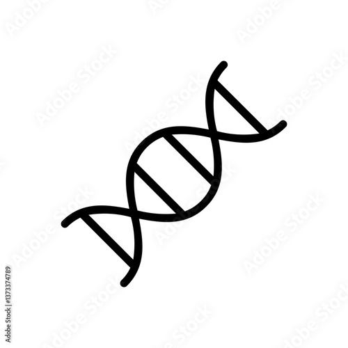 dna or gen line icon
