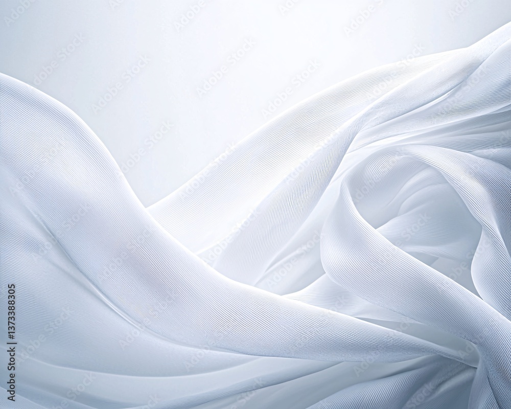 Obraz premium Abstract close-up of soft, fibrous texture resembling delicate fabric strands, intricate details, flowing organic shapes, subtle lighting, artistic macro photography