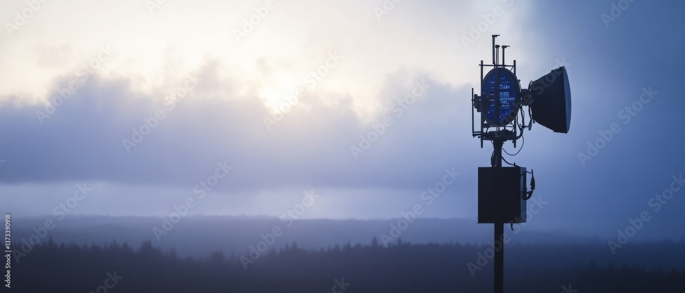 Scientists developing AI powered weather forecasting tools, high-tech meteorological station with real-time atmospheric data and predictive algorithms, High-tech style Scientists developing AI powered weather forecasting tools, high-tech meteorological station with real-time atmospheric data and predictive algorithms, High-tech style