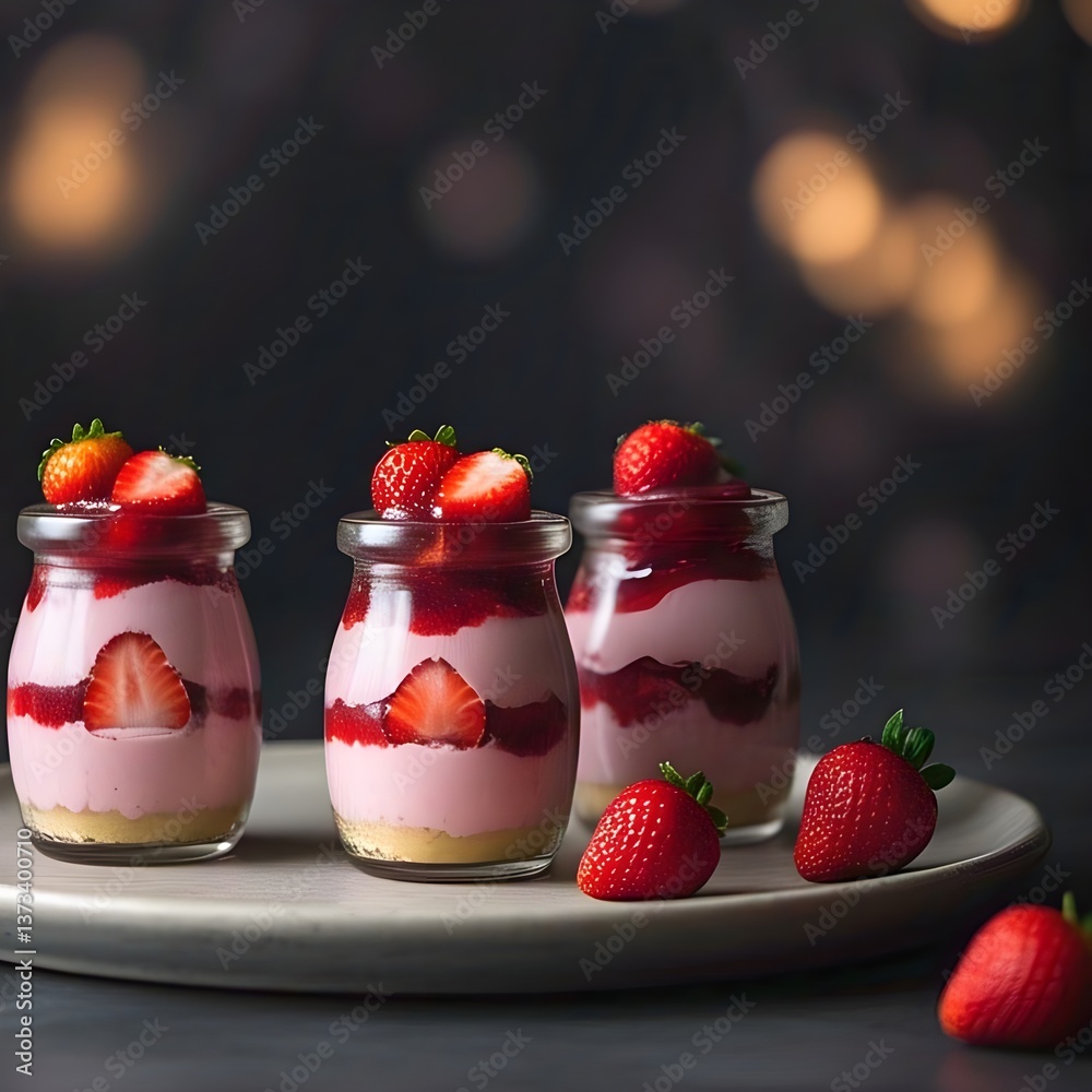 Strawberry cheesecake in a jar Strawberry cheesecake in a jar