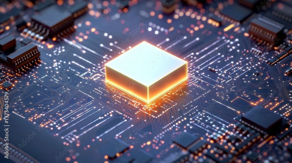 Obraz premium electronic circuit board