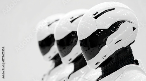 Futuristic Robot Team  AI  Cloning  Technology  Innovation