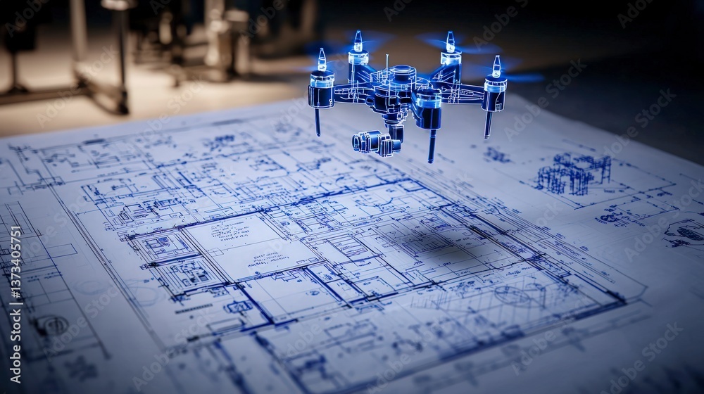 Drone Technology Architectural Blueprint Automation in Construction