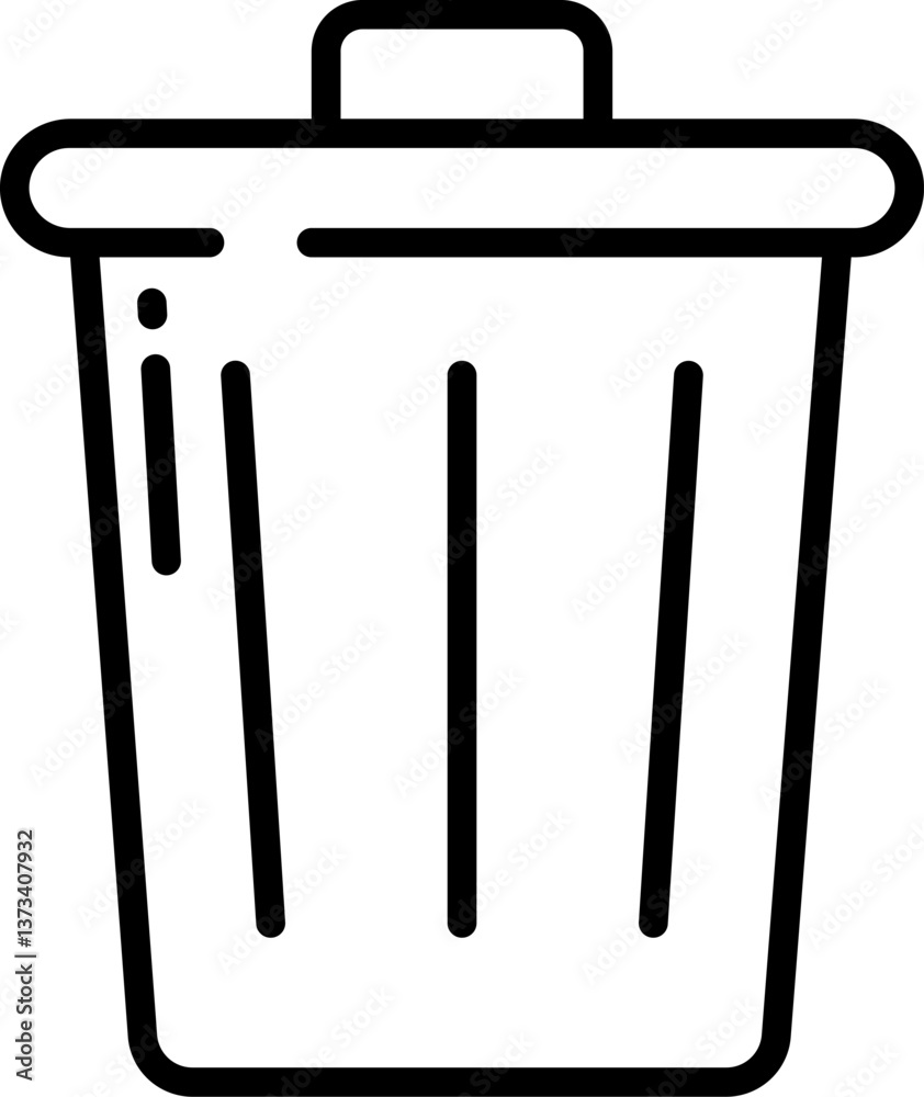 trash Illustration on a white background. trash Illustration on a white background.