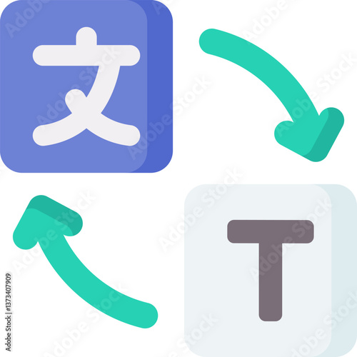 translator Illustration on a white background.