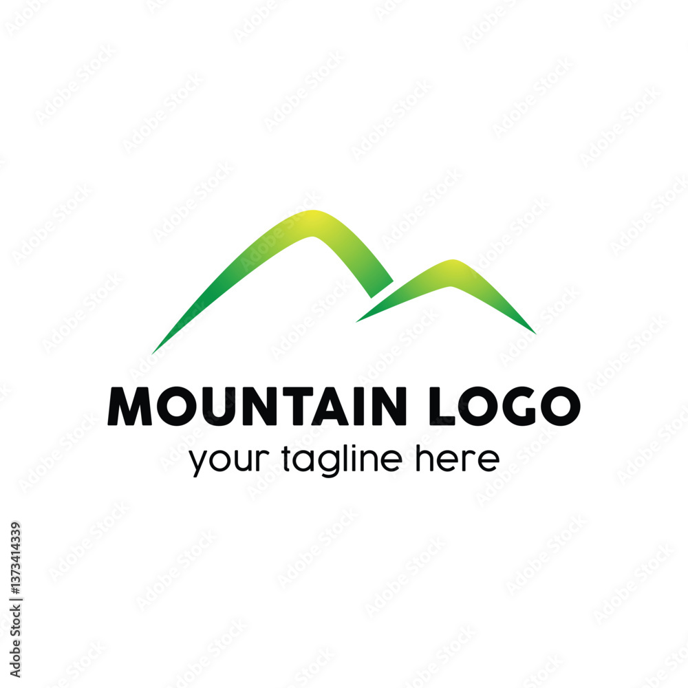 Fototapeta premium Simple mountain logo design