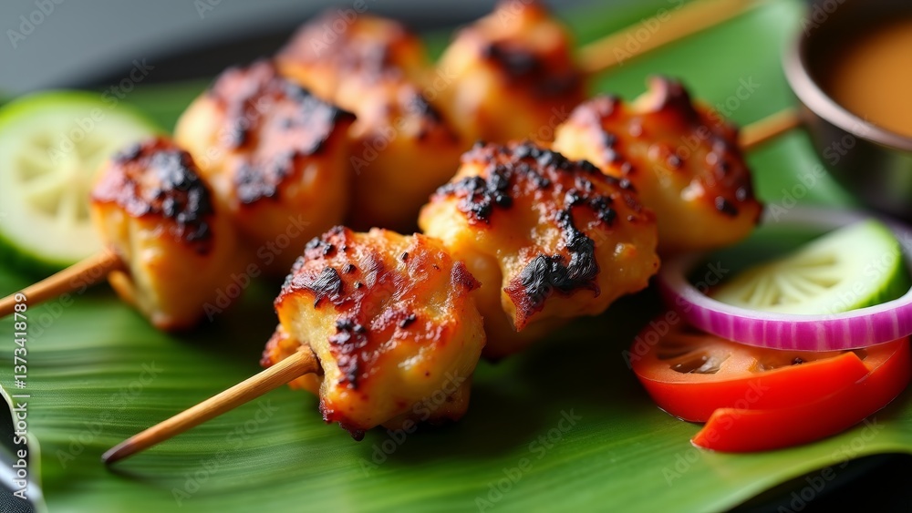 Chicken Satay Skewers With Peanut Sauce Chicken Satay Skewers With Peanut Sauce