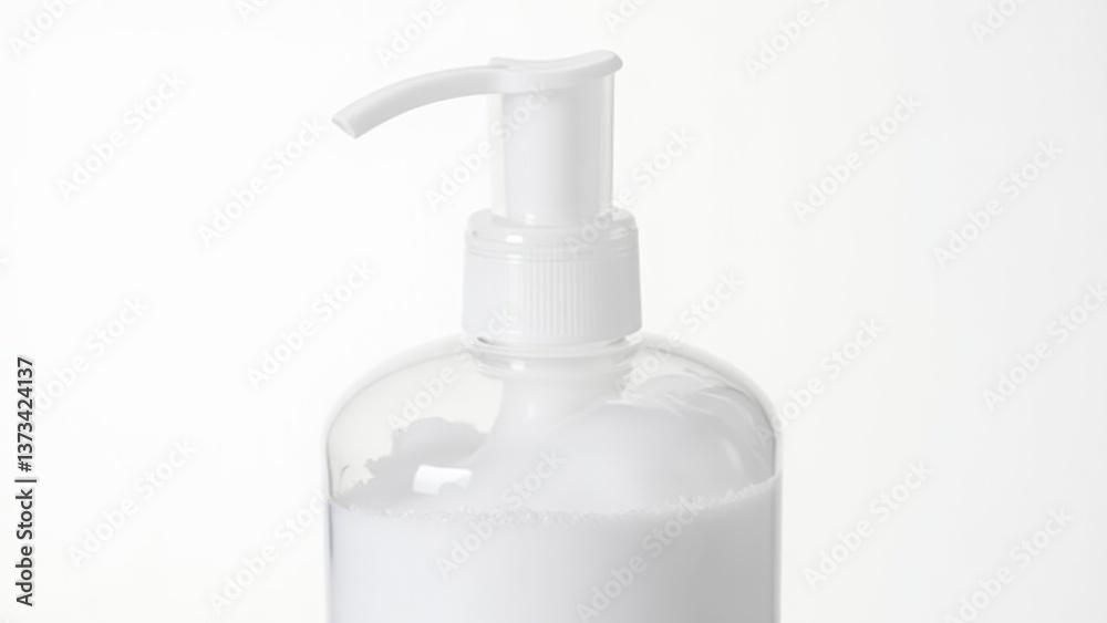Dispenser Bottle With White Cream Lotion Dispenser Bottle With White Cream Lotion