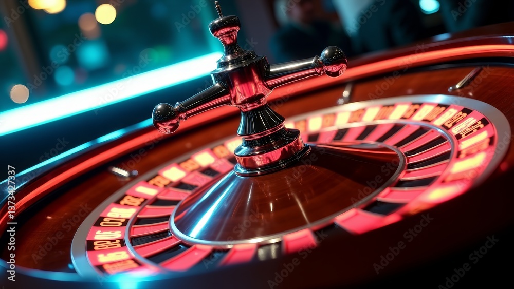 Close Up Detail Of Roulette Wheel Close Up Detail Of Roulette Wheel