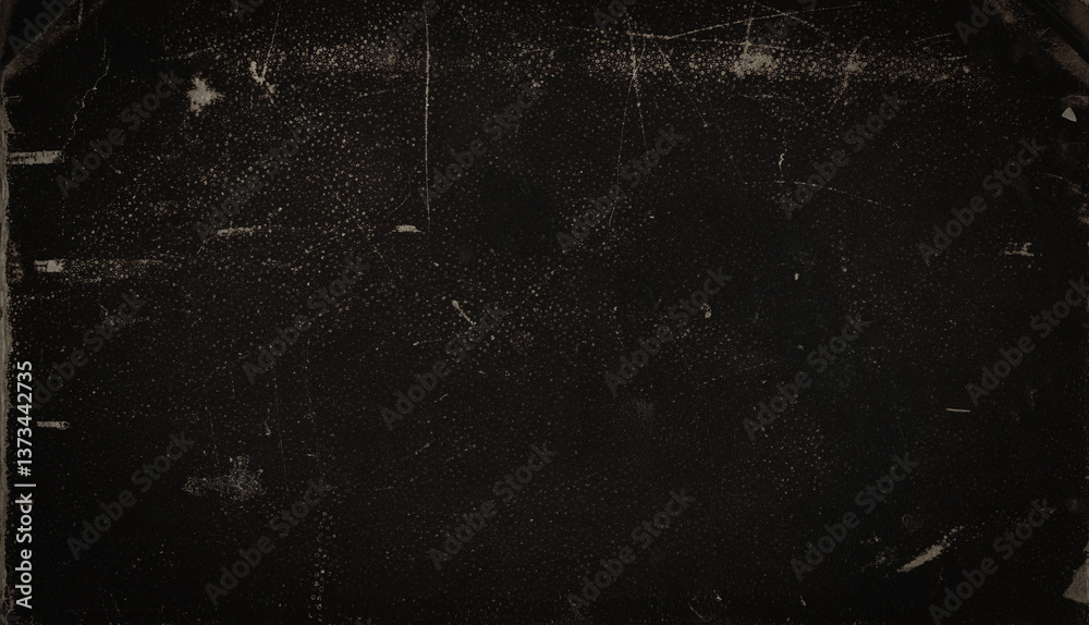 Dark brown textur. Old book cover. Rough faded dark surface with scratches and scuffs. Blank retro page. Empty place for text. Perfect for background and vintage style design.