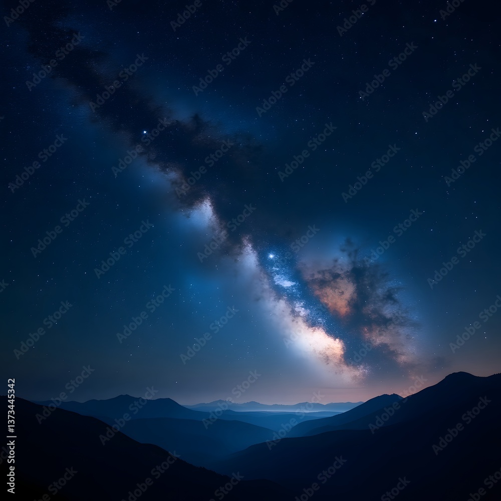 Fototapeta premium A breathtaking view of the night sky.