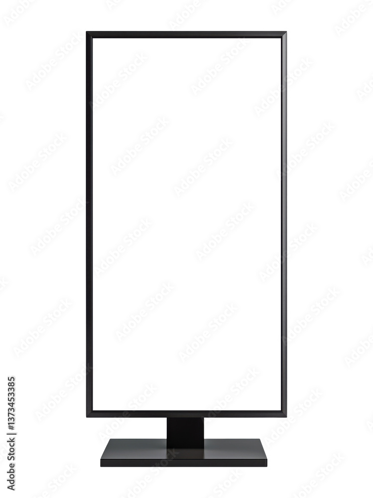Blank vertical street banner isolated on a transparent background Blank vertical street banner isolated on a transparent background