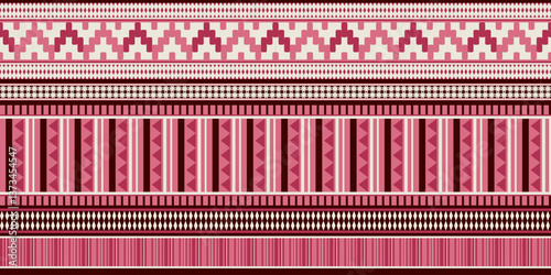 Ethnic geometric pattern, seamless pattern of the Navajo tribe. Native American ethnic. Seamless vector pattern ethnic, seamless Mexican rug, woven carpet. Folk embroidery, Bohemian, Aztec style.