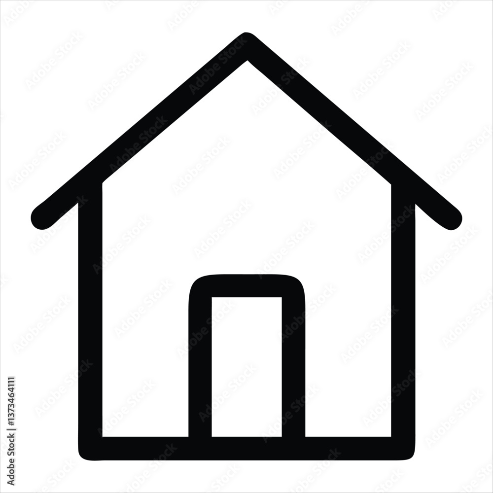 home icon silhouette vector style home icon silhouette vector style