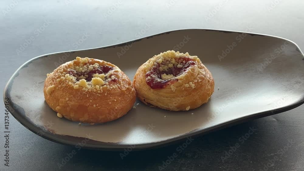 Eating a Raspberry Danish