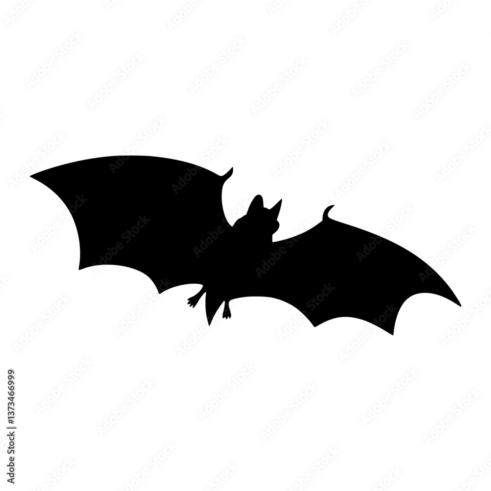 Fototapeta premium Bat Silhouette Vector Graphic