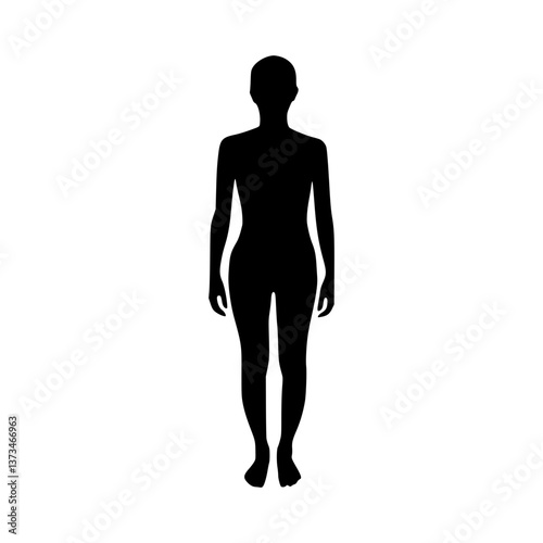Silhouette Woman Figure - Human Form Outline
