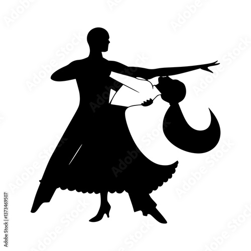 Ballroom Dance Silhouette - Waltz