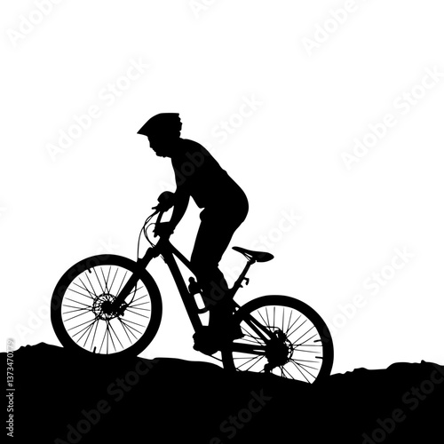 Mountain Biker Silhouette - Adventure Lifestyle