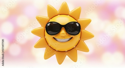 Smiling Sun with Sunglasses