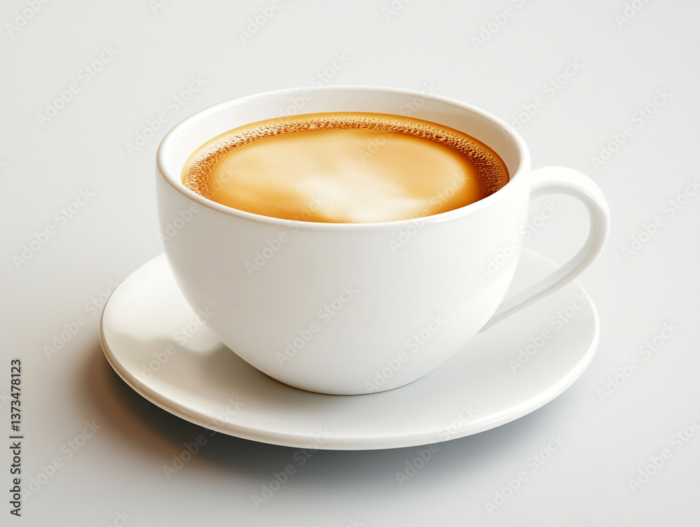 Cup of Coffee with a Smooth Surface – Perfect for Latte Art or Branding Cup of Coffee with a Smooth Surface – Perfect for Latte Art or Branding