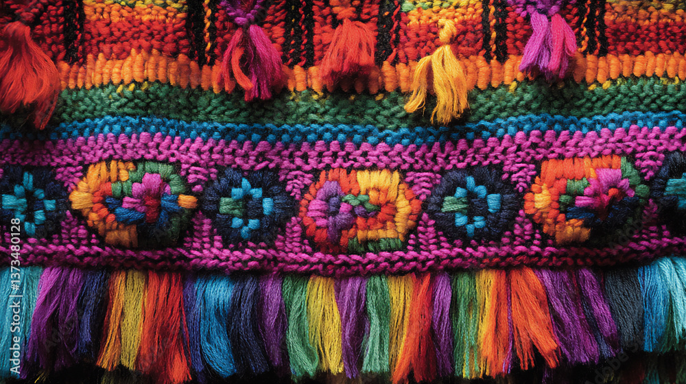 Obraz premium peruvian inca textiles,